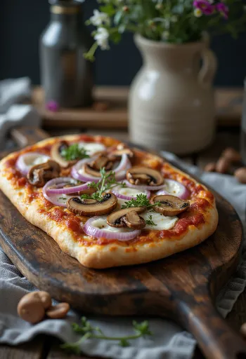 Pizza Finlandese เนื้อกวางเรนเดียร์ ซาวครีม และหอมแขก