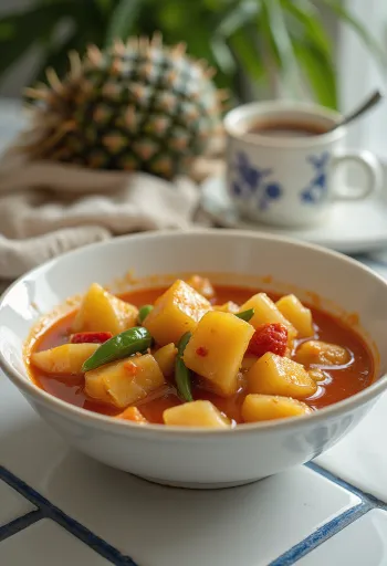 ซอสเปรี้ยวหวานพร้อมชิ้นสับปะรดและพริกหวาน