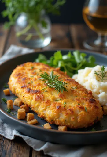 Pozharsky Cutlet คัตเล็ตไก่ชุบขนมปังทอด