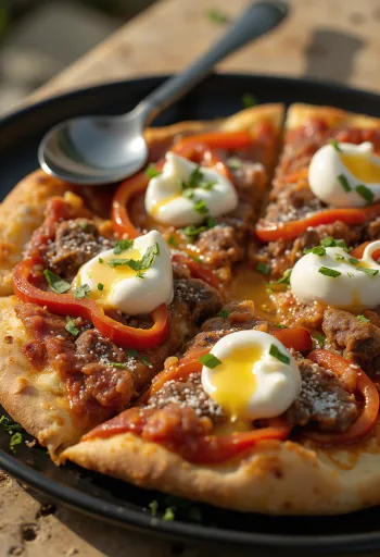 Pizza Iskender พร้อมเสิร์ฟ