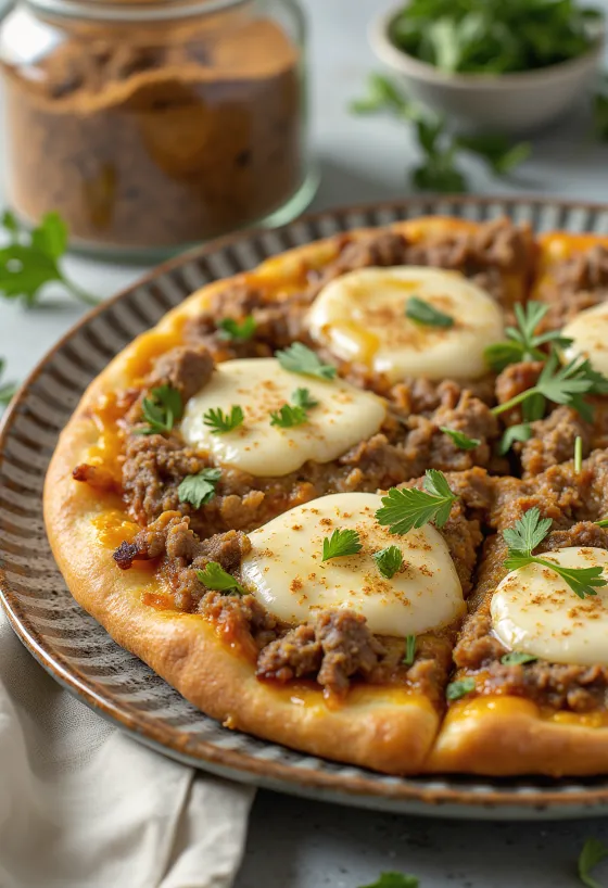 Pizza Maroccaine พร้อมเสิร์ฟ