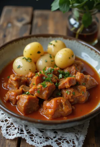 Pörkölt สตูว์เนื้อแกะฮังการี