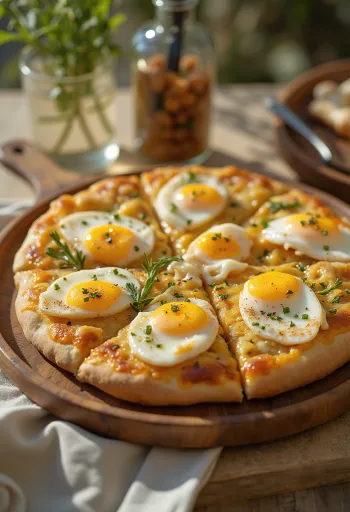 Pizza Sabich พร้อมเสิร์ฟ