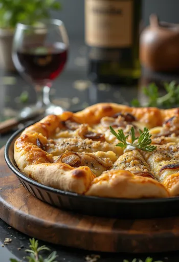 Pizza Sfincione แป้งหนาสไตล์ซิซิลีและหัวหอมหวาน