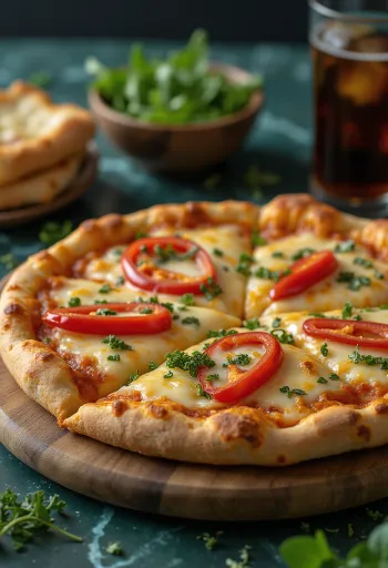 พิซซ่าควอทโทรฟอร์มัจจิรสเผ็ดพร้อมเสิร์ฟ