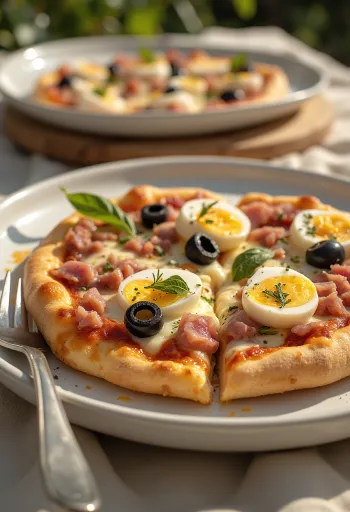 Pizza Tunisienne พร้อมเสิร์ฟ