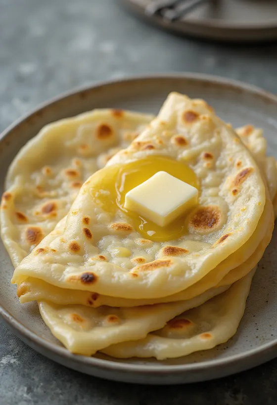 ขนมปังมันฝรั่ง Lefse นอร์เวย์อบสดใหม่