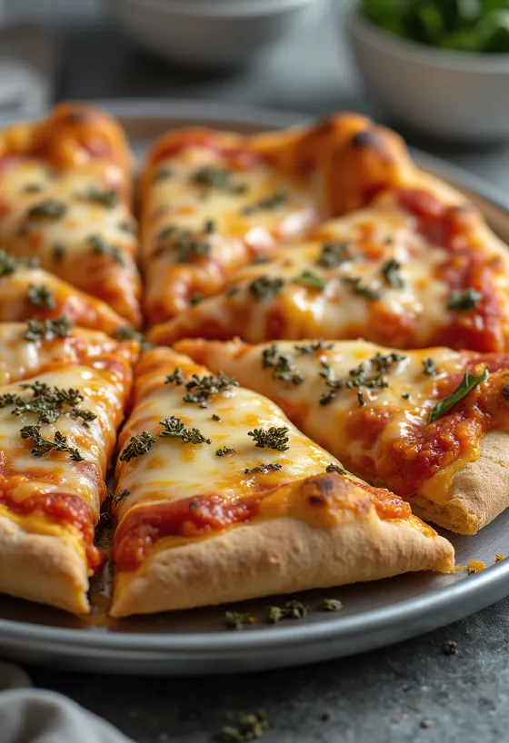 St. Louis Style Pizza แป้งบางและชีส Provel