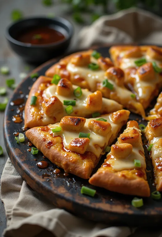 Teriyaki chicken pizza หน้าไก่ย่างและงา