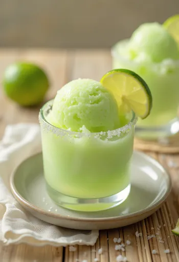 ซอร์เบต์เตกีล่ามะนาวของหวานโฮมเมดสดชื่น
