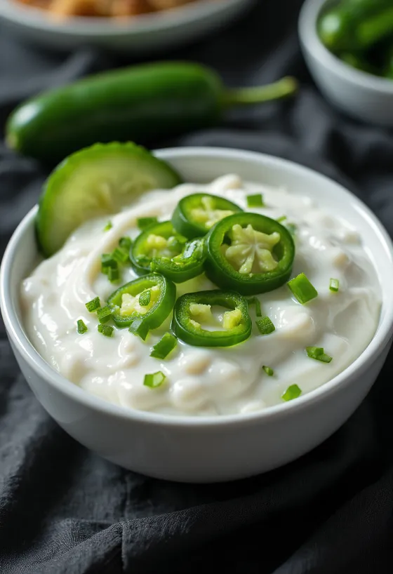 ซอสกระเทียมผักชีลาวฮาลาเปญโญ่พร้อมเสิร์ฟ