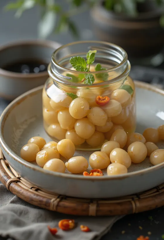 นัตโตะดองในขวดโหล