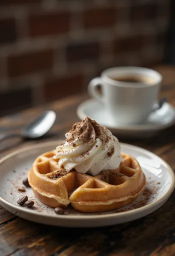 เสิร์ฟวาฟเฟิลกาแฟ