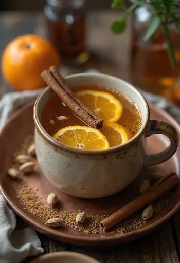 ไซเดอร์กระวานในแก้วมัค