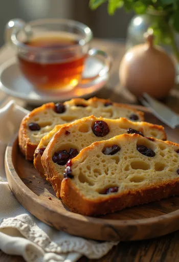 ขนมปังผลไม้เวลส์ Bara Brith อบสดใหม่