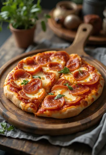 Double Pepperoni pizza เพิ่มซาลามิ