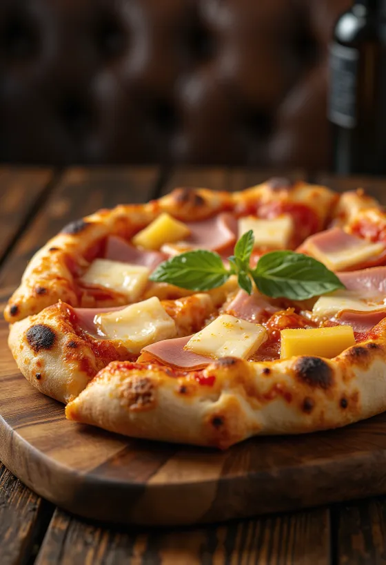 Hawaiian pizza สับปะรดและแฮม