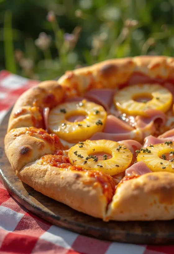 Classic Hawaii pizza สับปะรดและแฮม