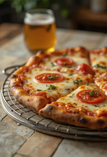 New York Style Pizza แป้งบางชิ้นยักษ์