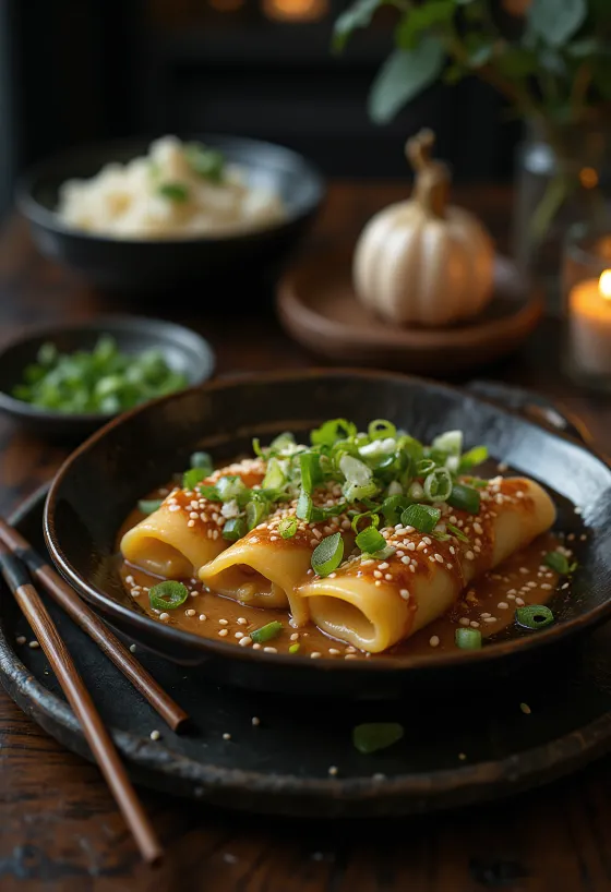 คาเนลโลนีงาและขิงไส้ผัก