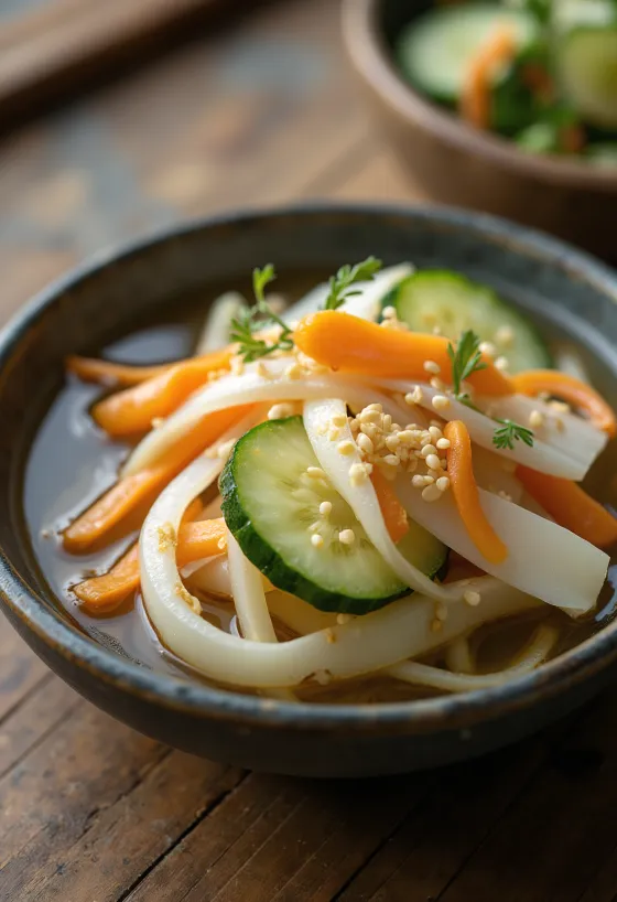 สึเกะโมโนเปรี้ยวหวานจัดเสิร์ฟ