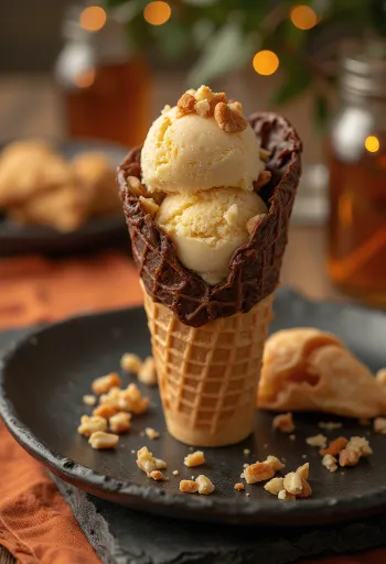 ไอศกรีมโคน Drumstick Butterscotch