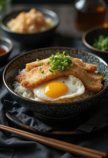 คัตสึดง ข้าวหน้าหมูทอดญี่ปุ่นจัดเสิร์ฟ