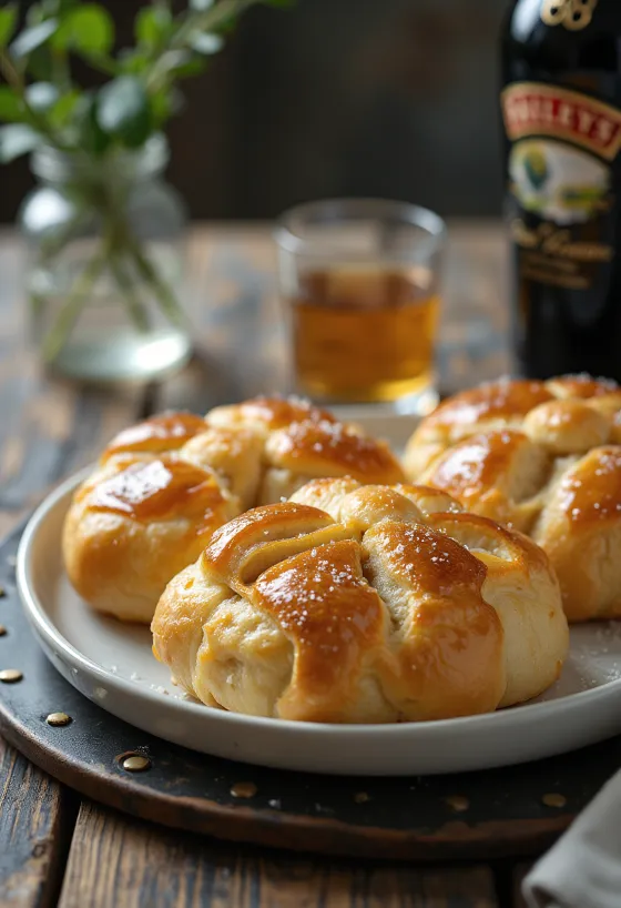 โฟคาเซียหวานรสเบย์ลีส์พร้อมเสิร์ฟ