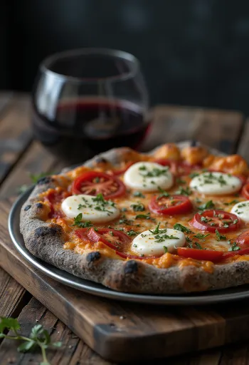 Pizza di Grano Arso ทำจากธัญพืชคั่วและชีสอิตาเลียน
