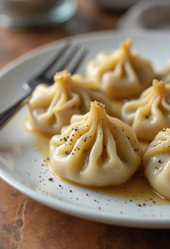 Khinkali เกี๊ยวเนื้อจัดเสิร์ฟ