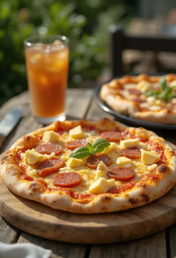 Pizza Dominicana พร้อมเสิร์ฟ