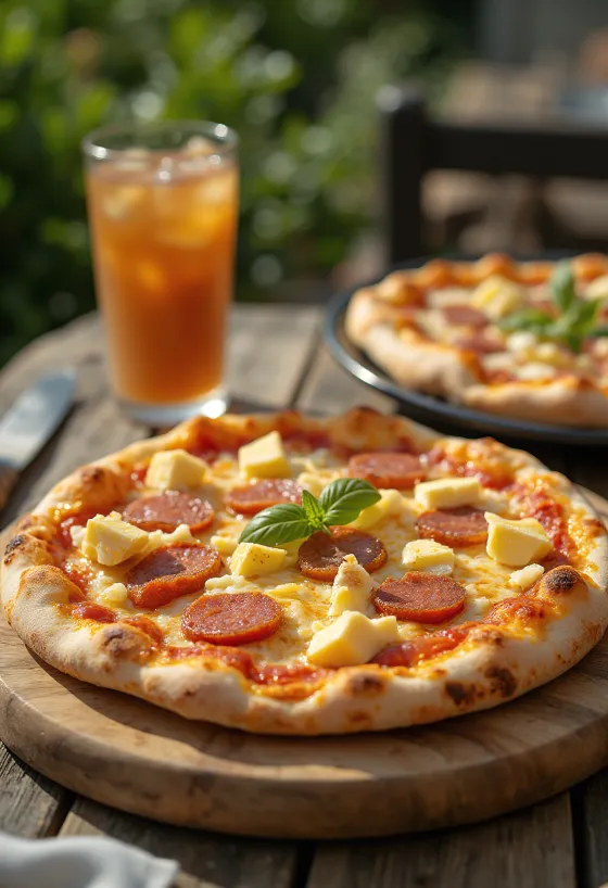 Pizza Dominicana พร้อมเสิร์ฟ