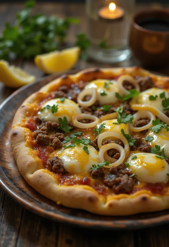 Pizza Egiziana พร้อมเสิร์ฟ